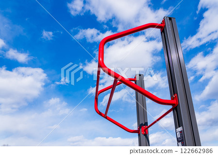 Park playground equipment: Wall ladder 122662986
