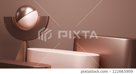 valentine white and chocolate style stand product podium display with blank backdrops. valentine white and chocolate style stand product podium display with blank backdrops. 122663909