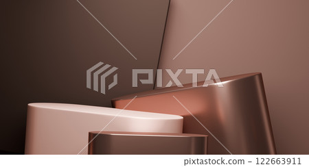 valentine white and chocolate style stand product podium display with blank backdrops. valentine white and chocolate style stand product podium display with blank backdrops. 122663911
