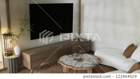 Scene room standard wooden cabinet . 3D rendering 122664029