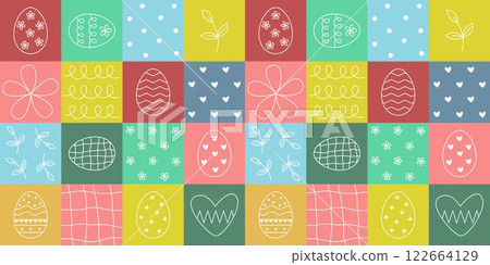 Bright colorful baby background on Easter theme Bright colorful baby background on Easter theme 122664129