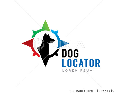 Dog Locator logo symbol or icon template 122665310