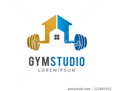 Gym Studio logo symbol or icon template Gym Studio logo symbol or icon template 122665352