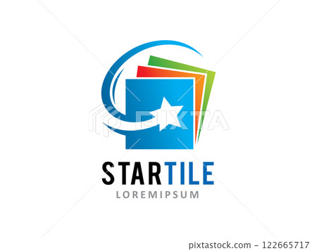 Tiles shop logo symbol or icon template Tiles shop logo symbol or icon template 122665717
