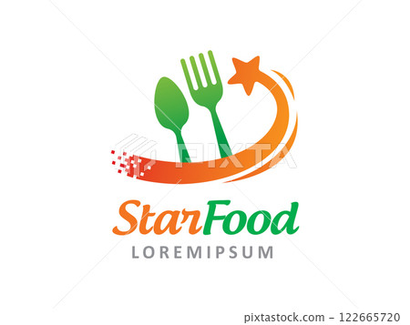 Star Food logo symbol or icon template 122665720