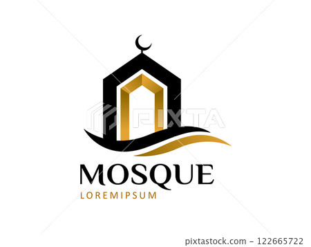 Modern mosque logo symbol or icon template 122665722