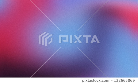Grainy gradient background, blue, red, dark purple texture 122665869