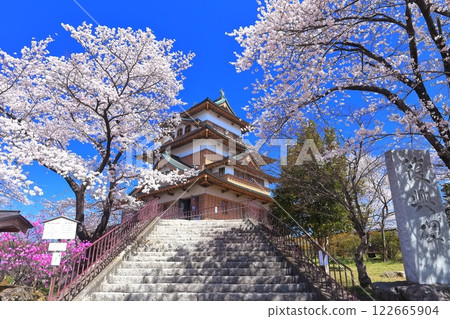 【長野縣】晴天的高島城與盛開的櫻花 122665904