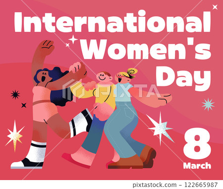 International Women's Day illustration International Women's Day illustration 122665987
