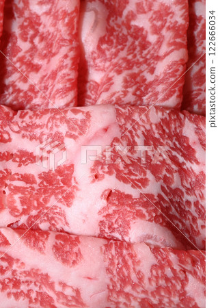 Awaji Island high-quality raw beef, vertical composition Awaji Island high-quality raw beef, vertical composition 122666034
