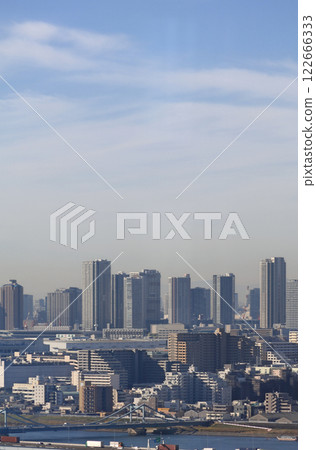從船堀塔俯瞰市中心的建築 從船堀塔俯瞰市中心的建築 122666333