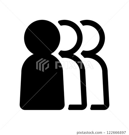 Icon illustration of three people 122666897