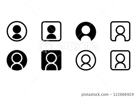 設定檔圖示插圖集 122666929