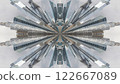 london skyline abstract tiny planet pattern 122667089