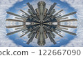 london skyline abstract tiny planet pattern 122667090