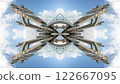 london skyline abstract mirrored pattern 122667095