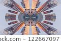 london skyline abstract tiny planet pattern 122667097