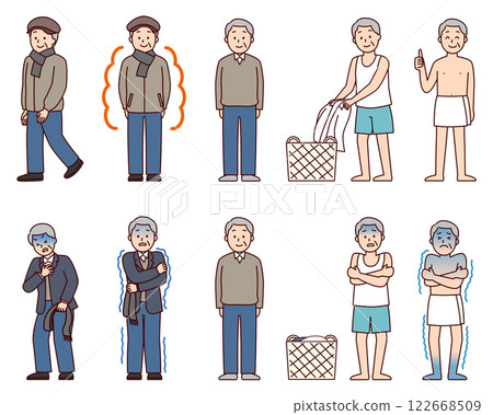 冬季老年男性的體溫調節 冬季老年男性的體溫調節 122668509