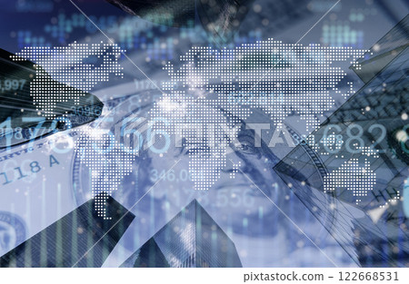 Global finance business stock market background concept. Global finance business stock market background concept. 122668531