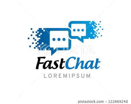 Chat logo symbol or icon template Chat logo symbol or icon template 122669248