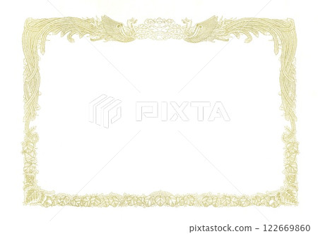 Award frame on white background 122669860