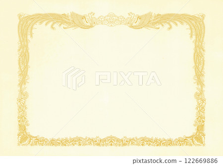 舊證書背景框架 122669886