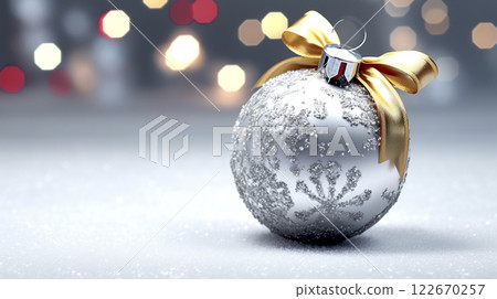 Winter seasonal Merry Christmas and happy new year background wallpaper, template, banner, poster, holiday design, beautiful christmas ball sphere christmas tree ornament. Winter seasonal Merry Christmas and happy new year background wallpaper, template, banner, poster, holiday design, beautiful christmas ball sphere christmas tree ornament. 122670257