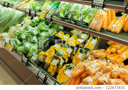 Supermarket vegetable section (property release obtained) Supermarket vegetable section (property release obtained) 122671631