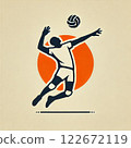 Volleyball player 122672119