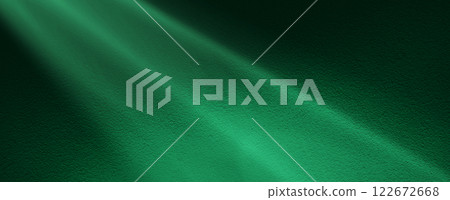 Green light rays on dark green background. Abstract green light background. Green light rays on dark green background. Abstract green light background. 122672668