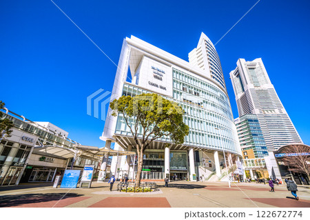 Yokohama cityscape in Japan, including Sakuragicho Station and Yokohama Landmark Tower (February 6, 2025) 122672774