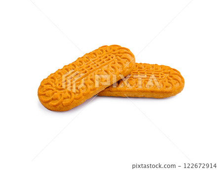 Enjoying delicious, crispy biscuits on a bright, sunny afternoon in a cozy kitchen setting 122672914