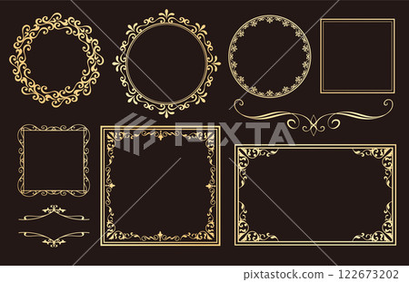 Antique frame set Antique frame set 122673202