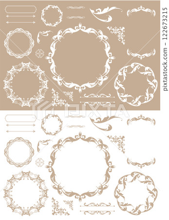 Antique frame set 122673215