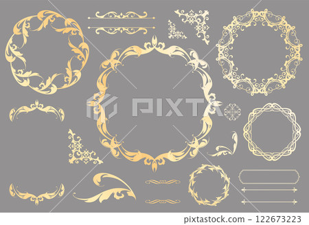 Antique frame set Antique frame set 122673223