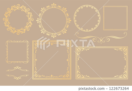 Antique frame set 122673264
