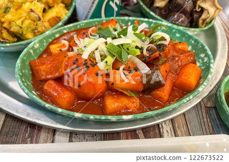 Korean street market food. tteokbokki Korean street market food. tteokbokki 122673522