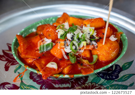 Korean street market food. tteokbokki 122673527