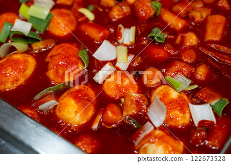 Korean street market food. tteokbokki 122673528