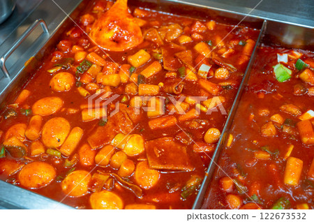 Korean street market food. tteokbokki 122673532
