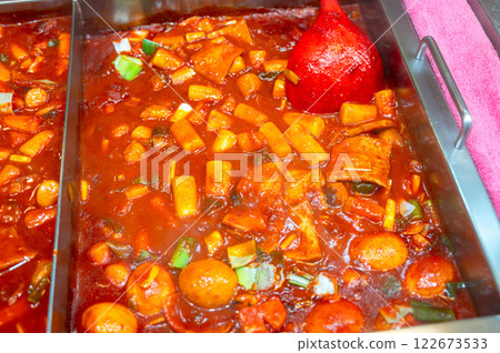 Korean street market food. tteokbokki 122673533