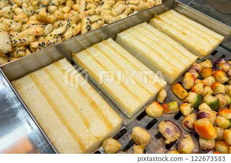 korean traditional street food. fish cake 122673583