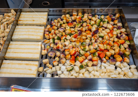 korean traditional street food. fish cake 122673606