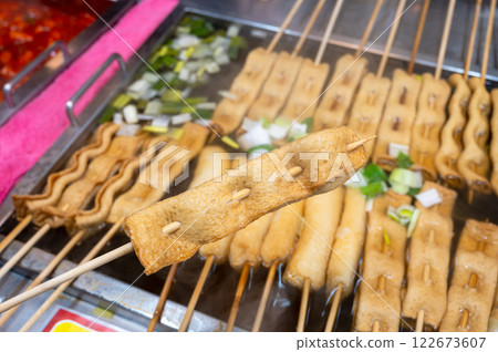 korean traditional street food. fish cake 122673607
