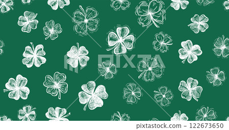 clover, pattern, vector 122673650