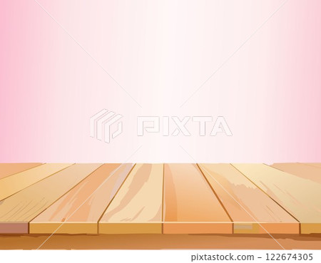 Empty wooden tabletop over pink background with copy space Empty wooden tabletop over pink background with copy space 122674305