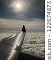 Fantastic sun and view from the plane 122674873