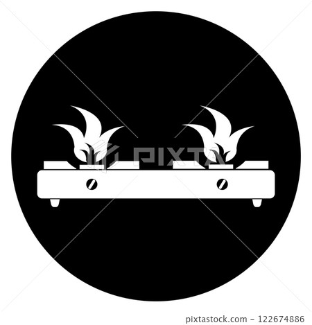 Gas stove icon vector design 122674886