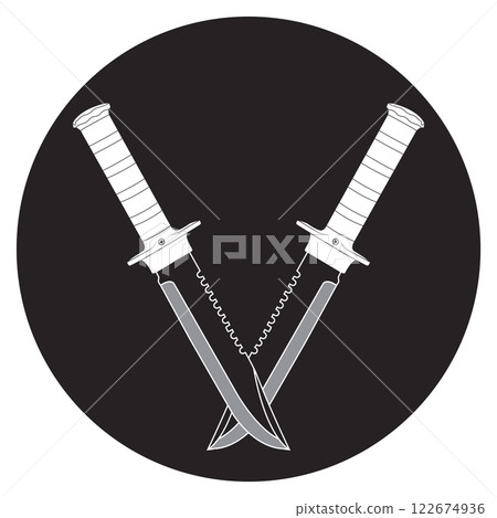 military knife icon symbol design military knife icon symbol design 122674936