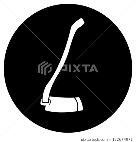 hoe icon vector illustration 122674971